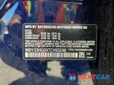 Zdjęcie 13 z 13 samochodu: 2026 BMW I5 XDRIVE 40 VIN:WBY33HG0XTCV93246 - miniatura