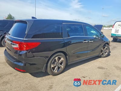 Trzecie zdjęcie samochodu z tyłu: 2019 HONDA ODYSSEY TOURING VIN:5FNRL6H83KB097968 - miniatura
