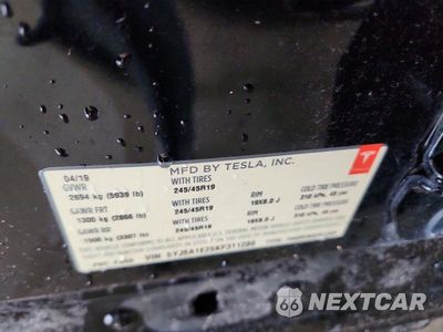 Zdjęcie 12 z 12 samochodu: 2019 TESLA MODEL S VIN:5YJSA1E25KF311286 - miniatura