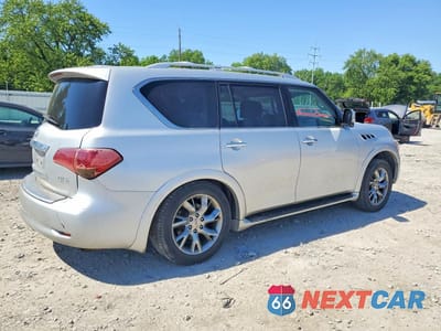 Trzecie zdjęcie samochodu z tyłu: 2012 INFINITI QX56 BASE VIN:JN8AZ2NCXC9315563 - miniatura