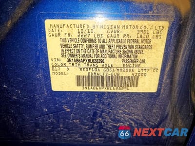 Zdjęcie 12 z 12 samochodu: 2011 NISSAN SENTRA 2.0 VIN:3N1AB6APXBL628296 - miniatura