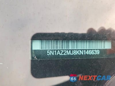 Zdjęcie 13 z 13 samochodu: 2019 NISSAN MURANO S VIN:5N1AZ2MJ8KN146639 - miniatura