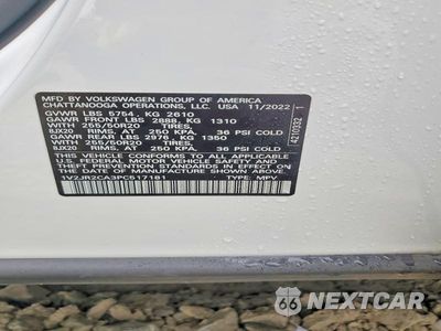 Zdjęcie 12 z 12 samochodu: 2023 VOLKSWAGEN ATLAS SE VIN:1V2JR2CA3PC517181 - miniatura