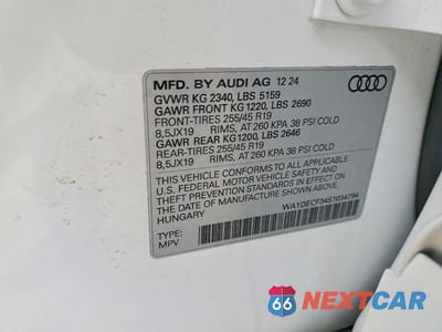 Zdjęcie 12 z 12 samochodu: 2025 AUDI Q3 PREMIUM S LINE 45 VIN:WA1DECF34S1034794 - miniatura