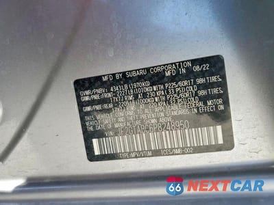 Zdjęcie 14 z 14 samochodu: 2023 SUBARU CROSSTREK VIN:JF2GTABC6P8248950 - miniatura
