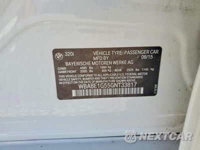 Zdjęcie 12 z 12 samochodu: 2016 BMW 320 I VIN:WBA8E1G55GNT33817 - miniatura