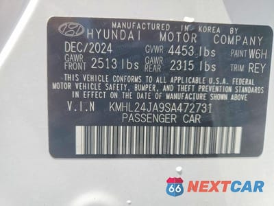 Zdjęcie 12 z 12 samochodu: 2025 HYUNDAI SONATA SE VIN:KMHL24JA9SA472731 - miniatura