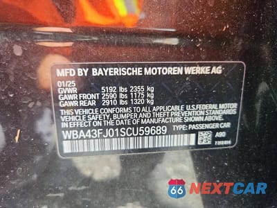 Zdjęcie 13 z 13 samochodu: 2025 BMW 530 I VIN:WBA43FJ01SCU59689 - miniatura