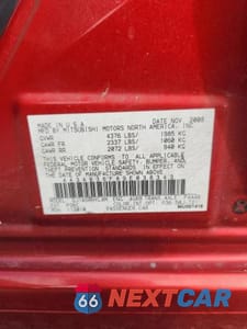 Zdjęcie 12 z 12 samochodu: 2009 MITSUBISHI GALANT ES VIN:4A3AB36F89E038343 - miniatura