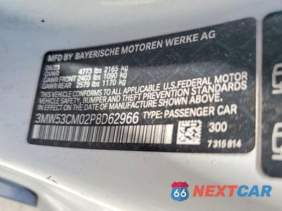 Zdjęcie 12 z 12 samochodu: 2023 BMW M240XI VIN:3MW53CM02P8D62966 - miniatura