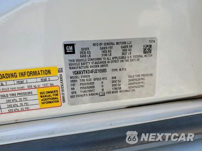 Zdjęcie 12 z 12 samochodu: 2015 GMC ACADIA DENALI VIN:1GKKVTKD4FJ216985 - miniatura