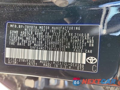 Zdjęcie 12 z 12 samochodu: 2024 TOYOTA COROLLA SE VIN:5YFS4MCE7RP183315 - miniatura