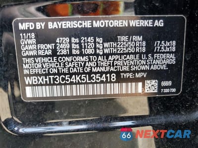 Zdjęcie 12 z 12 samochodu: 2019 BMW X1 XDRIVE28I VIN:WBXHT3C54K5L35418 - miniatura