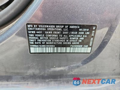Zdjęcie 12 z 12 samochodu: 2019 VOLKSWAGEN PASSAT SE R-LINE VIN:1VWMA7A36KC003564 - miniatura