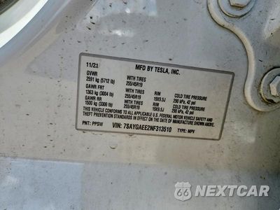 Zdjęcie 12 z 12 samochodu: 2022 TESLA MODEL Y VIN:7SAYGAEE2NF313510 - miniatura