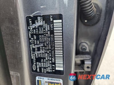 Zdjęcie 12 z 12 samochodu: 2020 HYUNDAI TUCSON SEL VIN:KM8J33AL5LU221818 - miniatura