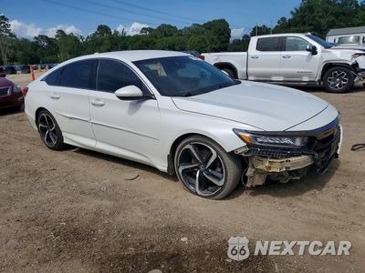 Czwarte zdjęcie samochodu z boku: 2019 HONDA ACCORD SPORT VIN:1HGCV1F39KA110792 - miniatura