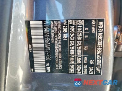 Zdjęcie 14 z 14 samochodu: 2021 MERCEDES-BENZ GLB 250 4MATIC VIN:W1N4M4HB6MW122750 - miniatura