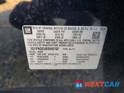 Zdjęcie 12 z 12 samochodu: 2014 CADILLAC SRX PERFORMANCE COLLECTION VIN:3GYFNCE32ES565702 - miniatura