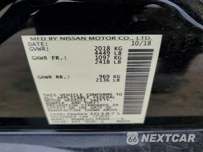 Zdjęcie 12 z 12 samochodu: 2019 NISSAN ALTIMA S VIN:1N4BL4BW6KN303871 - miniatura
