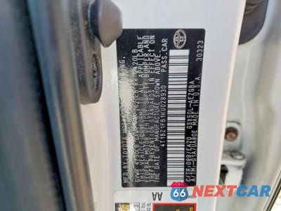 Zdjęcie 12 z 12 samochodu: 2019 TOYOTA AVALON XLE VIN:4T1BZ1FB1KU028930 - miniatura