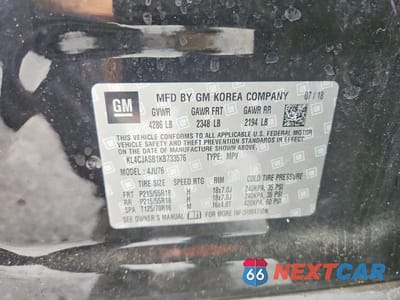 Zdjęcie 14 z 14 samochodu: 2019 BUICK ENCORE PREFERRED VIN:KL4CJASB1KB733576 - miniatura
