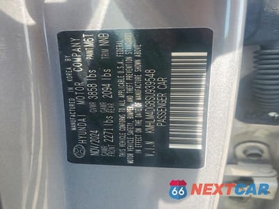 Zdjęcie 12 z 12 samochodu: 2025 HYUNDAI ELANTRA SEL SPORT VIN:KMHLM4DG8SU939548 - miniatura
