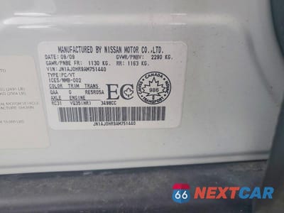 Zdjęcie 13 z 13 samochodu: 2010 INFINITI EX35 BASE VIN:JN1AJ0HR9AM751440 - miniatura
