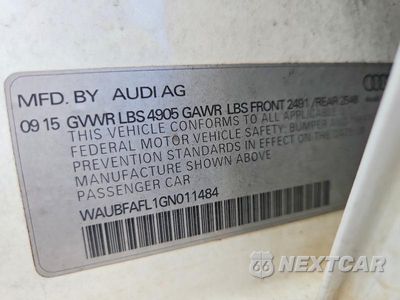 Zdjęcie 12 z 12 samochodu: 2016 AUDI A4 PREMIUM S-LINE VIN:WAUBFAFL1GN011484 - miniatura
