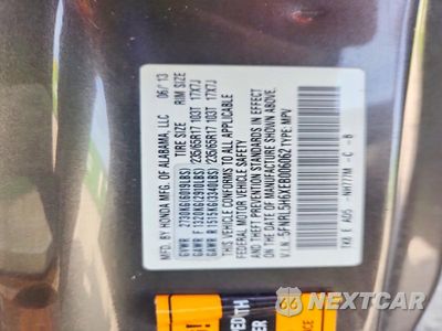 Zdjęcie 13 z 13 samochodu: 2014 HONDA ODYSSEY EXL VIN:5FNRL5H6XEB006062 - miniatura