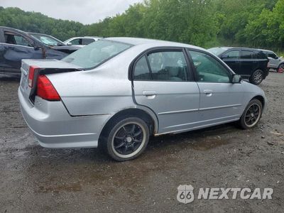 Trzecie zdjęcie samochodu z tyłu: 2005 HONDA CIVIC LX VIN:2HGES16675H624867 - miniatura