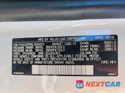 Zdjęcie 13 z 13 samochodu: 2020 VOLVO XC90 T6 R-DESIGN VIN:YV4A22PM5L1534223 - miniatura