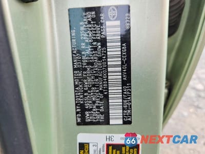 Zdjęcie 12 z 12 samochodu: 2007 TOYOTA CAMRY HYBRID VIN:4T1BB46K07U014725 - miniatura