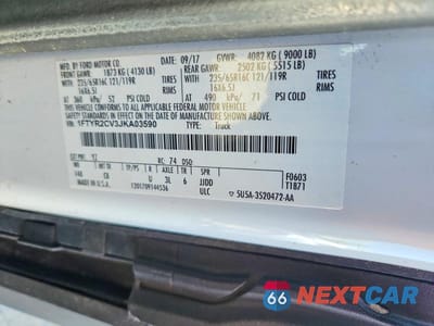 Zdjęcie 13 z 13 samochodu: 2018 FORD TRANSIT T-250 VIN:1FTYR2CV3JKA03590 - miniatura