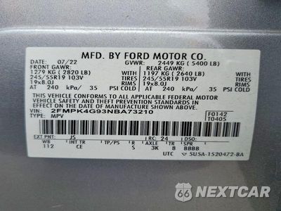 Zdjęcie 13 z 13 samochodu: 2022 FORD EDGE SE VIN:2FMPK4G93NBA73210 - miniatura