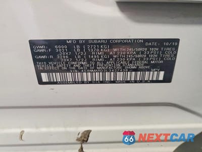 Zdjęcie 12 z 12 samochodu: 2020 SUBARU ASCENT TOURING VIN:4S4WMARD3L3427438 - miniatura