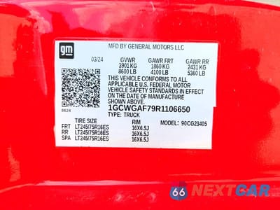 Zdjęcie 13 z 13 samochodu: 2024 CHEVROLET EXPRESS 2500 VIN:1GCWGAF79R1106650 - miniatura