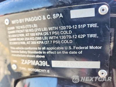 Zdjęcie 10 z 10 samochodu: 2018 VESPA GTS 250 VIN:ZAPMA39L2J5100357 - miniatura