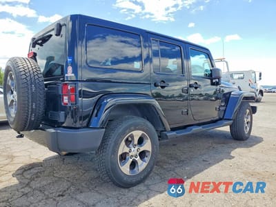 Trzecie zdjęcie samochodu z tyłu: 2017 JEEP WRANGLER UNLIMITED SAHARA VIN:1C4HJWEG7HL722701 - miniatura