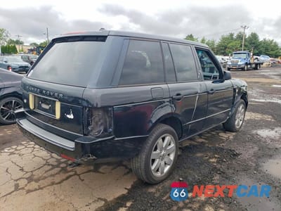 Trzecie zdjęcie samochodu z tyłu: 2007 LAND ROVER RANGE ROVER HSE VIN:SALME15407A244300 - miniatura