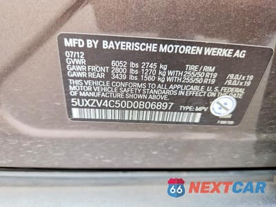 Zdjęcie 12 z 12 samochodu: 2013 BMW X5 XDRIVE35I VIN:5UXZV4C50D0B06897 - miniatura