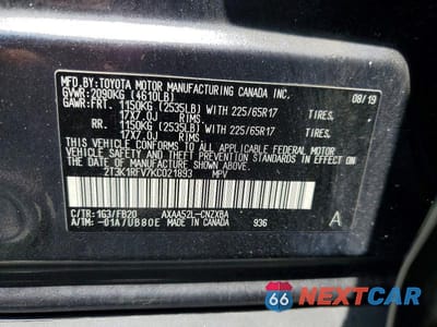 Zdjęcie 14 z 14 samochodu: 2019 TOYOTA RAV4 LE VIN:2T3K1RFV7KC021893 - miniatura