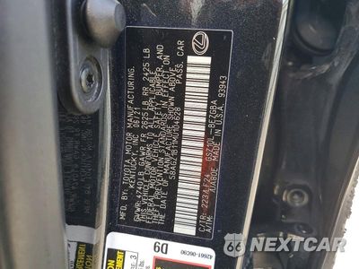 Zdjęcie 12 z 12 samochodu: 2021 LEXUS ES 350 F SPORT VIN:58AGZ1B11MU104628 - miniatura