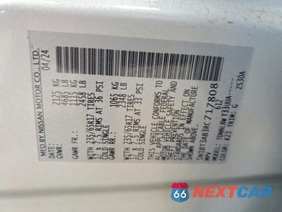 Zdjęcie 13 z 13 samochodu: 2024 NISSAN ROGUE S VIN:5N1BT3AB3RC717808 - miniatura