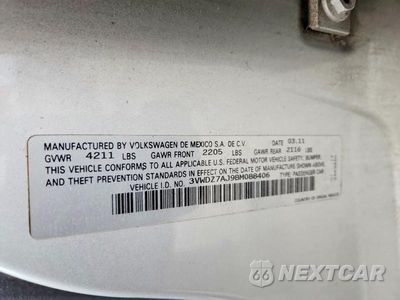 Zdjęcie 13 z 13 samochodu: 2011 VOLKSWAGEN JETTA SE VIN:3VWDZ7AJ9BM088406 - miniatura
