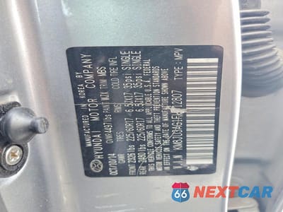 Zdjęcie 12 z 12 samochodu: 2015 HYUNDAI TUCSON SE VIN:KM8JU3AG1FU012807 - miniatura