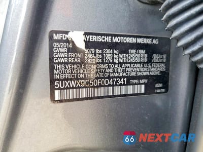 Zdjęcie 13 z 13 samochodu: 2015 BMW X3 XDRIVE28I VIN:5UXWX9C50F0D47341 - miniatura