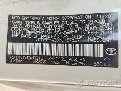 Zdjęcie 12 z 12 samochodu: 2021 TOYOTA COROLLA LE VIN:JTDEPMAE0MJ157627 - miniatura