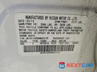 Zdjęcie 12 z 12 samochodu: 2013 INFINITI M37 X VIN:JN1BY1AR5DM603175 - miniatura
