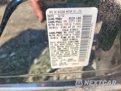 Zdjęcie 13 z 13 samochodu: 2012 NISSAN ROGUE S VIN:JN8AS5MV6CW712150 - miniatura